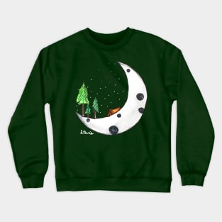 Camping by Moonlight Crewneck Sweatshirt